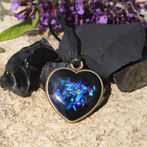 Blue Heart - Small Pendant Shungite Protection