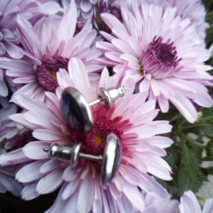 Oraphim Shungite Blue stud earrings