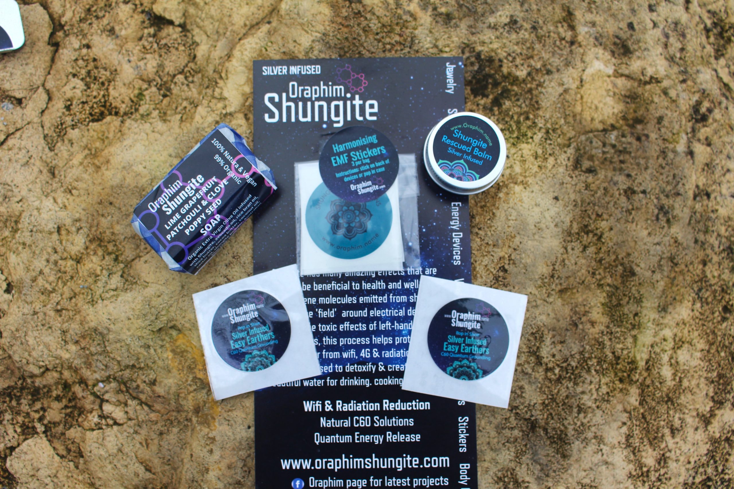 rescued balm gift kit Shungite rescued balm gift set