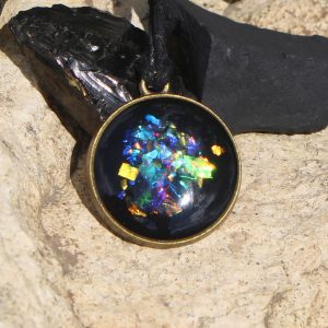 Shungite Pendant Silver Infused & Elite Shungite: Tested- Robust EMF Solution