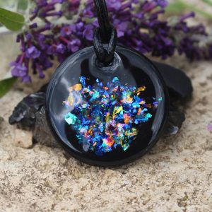 Shungite flat Solid Stone with Beautiful Unique Dichroic sparkle by Oraphim 35mm Style Pendant Polished with Oraphim silver activated shungite powder added to one side to expand the frequency range to be made bio-compatible to include wifi & 5G Vegan thong included Italian Tarnish Resistant Sterling Silver chain Upgrade is available here: (https://www.etsy.com/uk/Oraphim/listing/835279927/sterling-silver-chain-upgrade-to-your?utm_source=Copy&utm_medium=ListingManager&utm_campaign=Share&utm_term=so.lmsm&share_time=1615479266639) We have conducted human body electrical field kerlian photography experiments of our silver infused shungite which show the rapid beneficial change to the wearer Oraphim Study the work with shungite by Nancy L Hopkins, Regina Martino, Grigory Andrievsky & Nina Kolesnikova and her team who work in the medical setting environment treating patients with shungite.