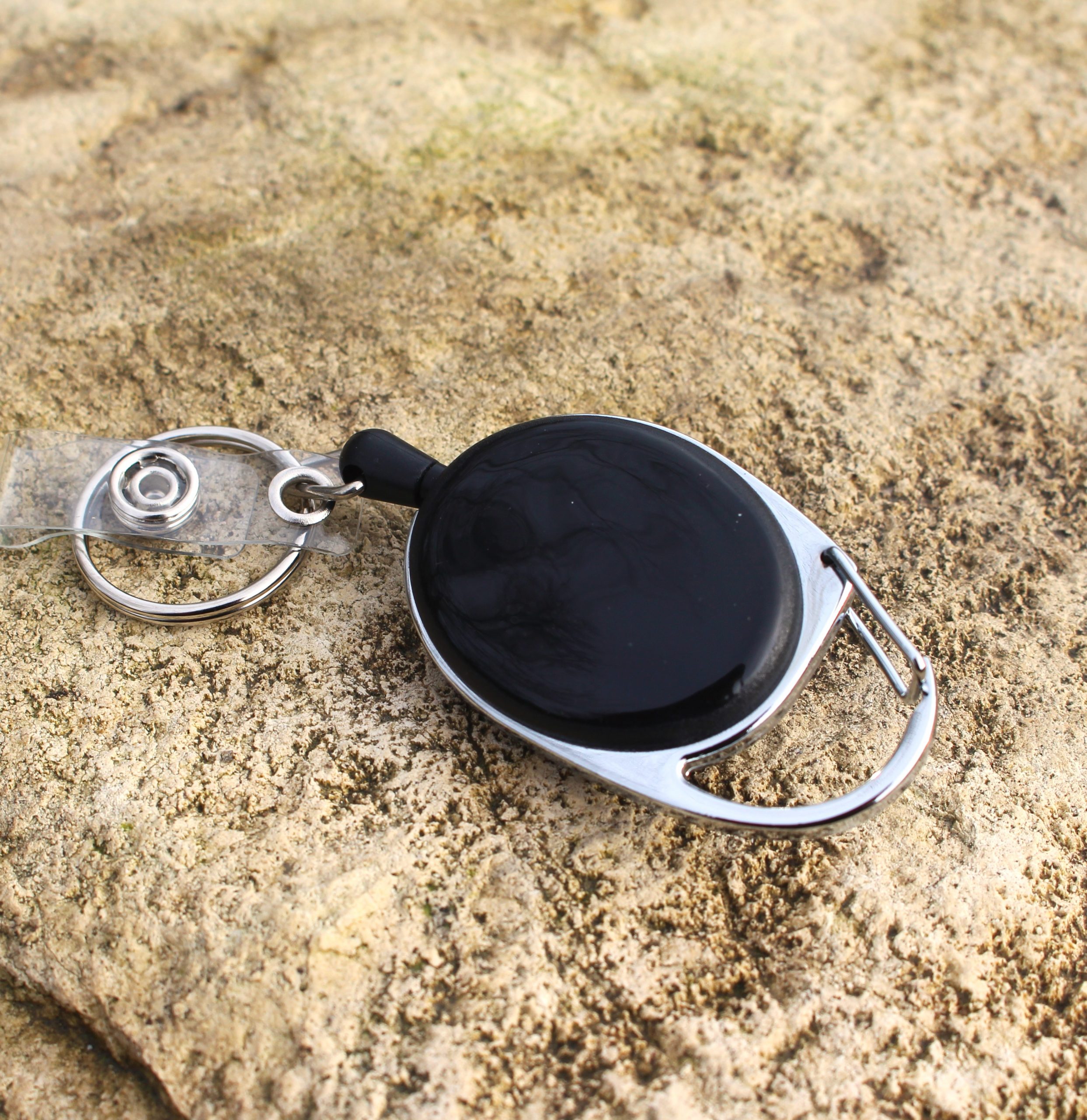 badge reel black badge reel black