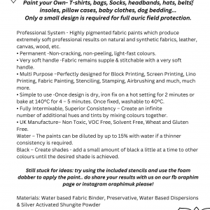 Fabric Paint-Silver Activated, Paint your Own Protection!