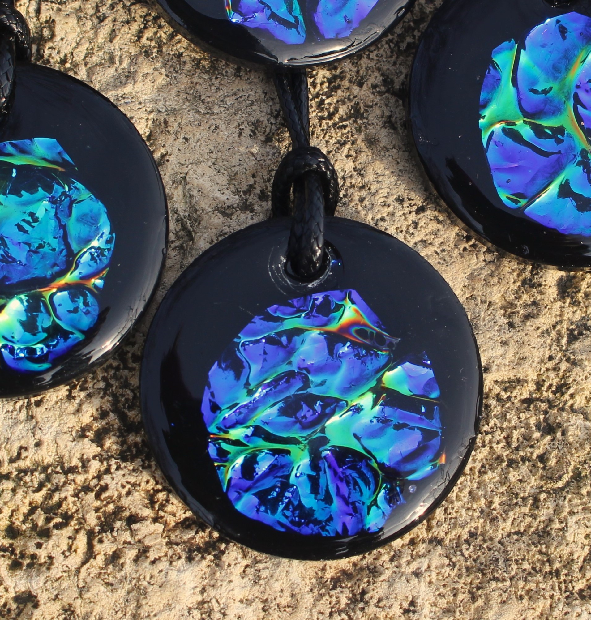 blueplanets1 shungite emf protection pendant