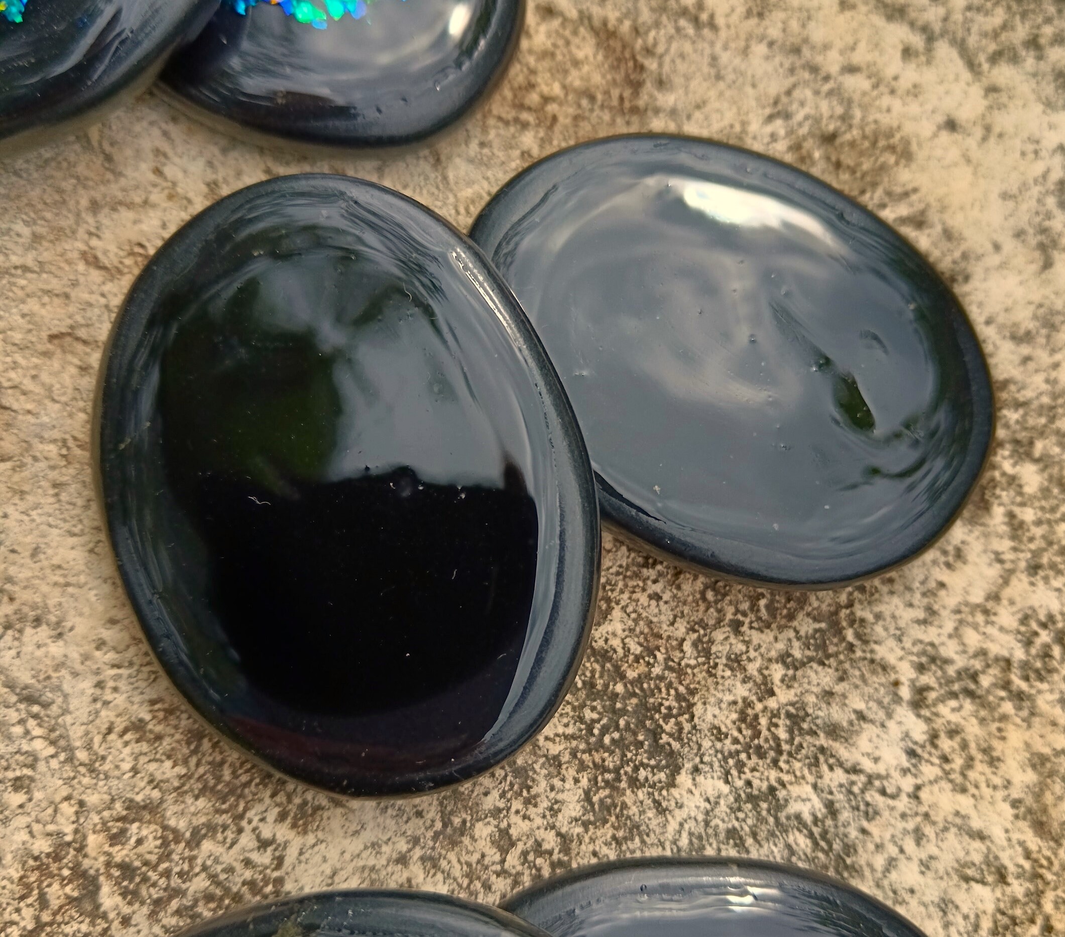 black activation stones